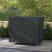 COPERTURA PER DONDOLO DA GIARDINO 3 POSTI IMPERMEABILE E ANTI UV 220X125X172 CM NERO