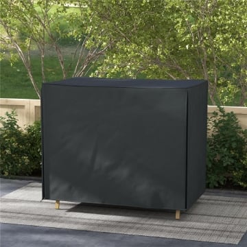 COPERTURA PER DONDOLO DA GIARDINO 3 POSTI IMPERMEABILE E ANTI UV 220X125X172 CM NERO