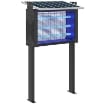 LAMPADA ANTIZANZARE PER ESTERNO A ENERGIA SOLARE CON 60 LED E RETE DI PROTEZIONE NERO