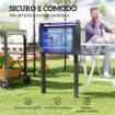 LAMPADA ANTIZANZARE PER ESTERNO A ENERGIA SOLARE CON 60 LED E RETE DI PROTEZIONE NERO