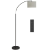LAMPADA DA TERRA LED REGOLABILE CON TELECOMANDO, 11 TEMPERATURE E 11 LUMINOSITÓ, TIMER 1H, GIREVOLE, NERO