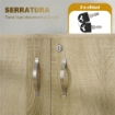 MOBILE UFFICIO PORTADOCUMENTI MULTIUSO CON SERRATURA, 2 ANTE E MENSOLA INTERNA, 80X40X80 CM, ROVERE