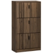 MOBILE SCARPIERA A 3 LIVELLI CON RIPIANI REGOLABILI PER 18 PAIA MAX, IN TRUCIOLATO, 63X24X114 CM