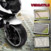 MOTO ELETTRICA PER BAMBINI DA 6V CON ROTELLE RIMOVIBILI, FARI E MUSICHE, ETÀ 18-36 MESI, BIANCO