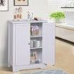 MOBILETTO DA BAGNO DUE ANTE 60 X 30 X 80 CM BIANCO