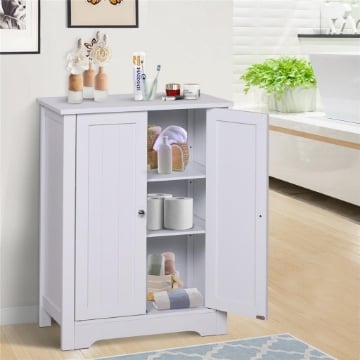 MOBILETTO DA BAGNO DUE ANTE 60 X 30 X 80 CM BIANCO
