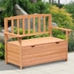 PANCHINA IN LEGNO DA GIARDINO A 2 POSTI CON VANO CONTENITORE 112X58X84 CM