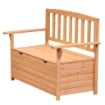 PANCHINA IN LEGNO DA GIARDINO A 2 POSTI CON VANO CONTENITORE 112X58X84 CM