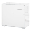 MOBILETTO ARMADIETTO MULTIUSO CON  APERTURA A PRESSIONE 79X36X74 CM BIANCO