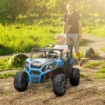 MACCHINA ELETTRICA PER BAMBINI 24V A 2 POSTI CON TELECOMANDO E 3 VELOCITÀ ETÀ 3-8 ANNI BLU