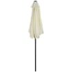 OMBRELLONE DA GIARDINO 2X2M ROTONDO CON PALO CENTRALE IN ALLUMINIO, BEIGE