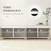 SET 2 PEZZI IN TRUCIOLATO, MOBILE TV MAX 70" 160X39X43 CM E MOBILE MULTIUSO A PARETE 80X35X40 CM