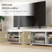 SET 2 PEZZI IN TRUCIOLATO, MOBILE TV MAX 70" 160X39X43 CM E MOBILE MULTIUSO A PARETE 80X35X40 CM