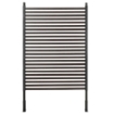 RECINZIONE DIVISORIO DA GIARDINO MODULABILE AUTOPORTANTE IN ACCIAIO, 93X22X150 CM, MARRONE