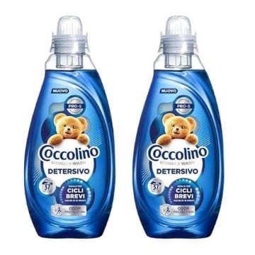 COCCOLINO WONDER WASH DETERSIVO BUCATO LAVATRICE ODOR PROTECTION CICLI BREVI 1,48LT - 2 PEZZI