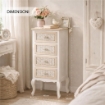 CHARM CASSETTIERA A 4 CASSETTI 40X35X100 CM COLORE BIANCO E CREMA