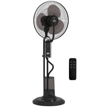 VENTILATORE NEBULIZZATORE REGOLABILE 3 VELOCITÓ E 3 MODALITÓ, OSCILLAZIONE A 75¦, TELECOMANDO, NERO