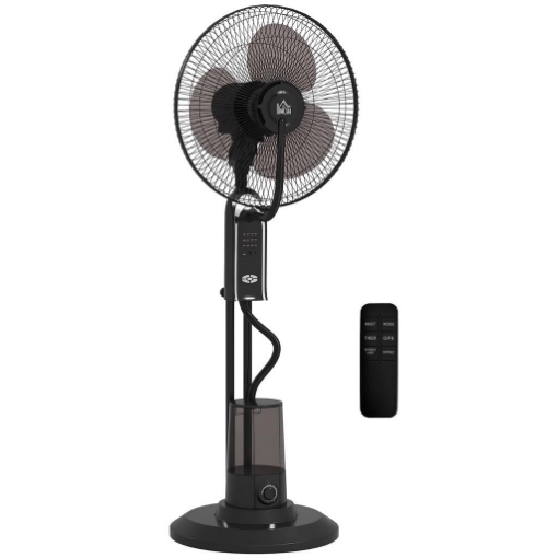 VENTILATORE NEBULIZZATORE REGOLABILE 3 VELOCITÓ E 3 MODALITÓ, OSCILLAZIONE A 75¦, TELECOMANDO, NERO