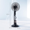VENTILATORE NEBULIZZATORE REGOLABILE 3 VELOCITÓ E 3 MODALITÓ, OSCILLAZIONE A 75¦, TELECOMANDO, NERO