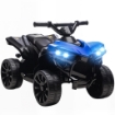 QUAD ELETTRICO PER BAMBINI ATV CON BATTERIA RICARICABILE 6V, FARI LED E MUSICA, ETÓ 3-8 ANNI, BLU