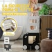 SCALA MONTESSORI 4 IN 1 PER BAMBINI CON 2 LAVAGNE E SET TAVOLO E SEDIA, IN LEGNO, 58X46X92 CM, BIANCO