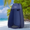 TENDA DA DOCCIA POP UP IMPERMEABILE IN POLIESTERE E PLASTICA 100X100X185 CM BLU NAVY