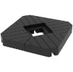 SET 4 MATTONELLE BASE PER OMBRELLONE A BRACCIO RIEMPIBILI CON ACQUA O SABBIA FINO A 80 KG NERO