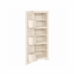 MOBILE MULTIUSO 1 ANTA ANGORA 40X43X125 CM CON 3 MODULI E 3 TASCHE LATERALI – ARMADIO VERTICALE ORGANIZZATORE CON RIPIANI