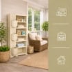 MOBILE MULTIUSO 1 ANTA ANGORA 40X43X125 CM CON 3 MODULI E 3 TASCHE LATERALI – ARMADIO VERTICALE ORGANIZZATORE CON RIPIANI