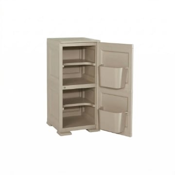 MOBILE MULTIUSO 1 ANTA TALPA 40X43X85,5 CM CON 2 MODULI E 2 TASCHE LATERALI – ARMADIO COMPATTO ORGANIZZATORE CON RIPIANI