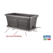 SOTTOVASO BAMA 80 CM ANTRACITE EFFETTO LEGNO – SUPPORTO PER VASI DA ESTERNO