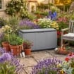 BAULE MULTIUSO IN POLIPROLPILENE COLORE GIRGIO/NERO L 118 X P 54 X H 65 CM 414LT
