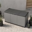 BAULE MULTIUSO IN POLIPROLPILENE COLORE GIRGIO/NERO L 118 X P 54 X H 65 CM 414LT