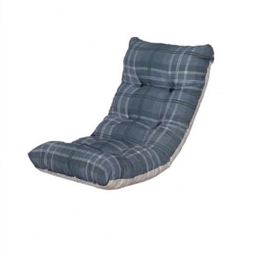 CUSCINO IMBOTTITO GRIGIO SCOZZESE PER RICAMBIO POLTRONA RELAX COMODONA IN LEGNO