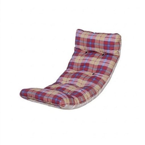 CUSCINO IMBOTTITO ROSSO BORDEAUX SCOZZESE PER RICAMBIO POLTRONA RELAX COMODONA IN LEGNO