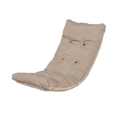CUSCINO IMBOTTITO TINTA UNITA ECRÙ PER RICAMBIO POLTRONA RELAX COMODONA IN LEGNO