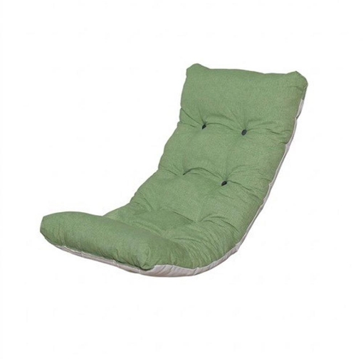 CUSCINO IMBOTTITO TINTA UNITA VERDE PER RICAMBIO POLTRONA RELAX COMODONA IN LEGNO
