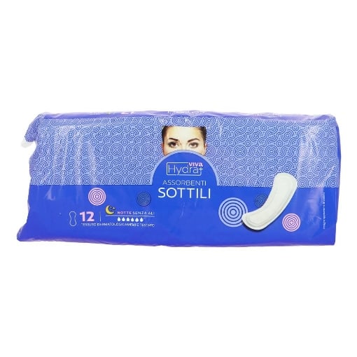 HYDRA VIVA+ ASSORBENTI SOTTILI NOTTE SENZA ALI 12PZ