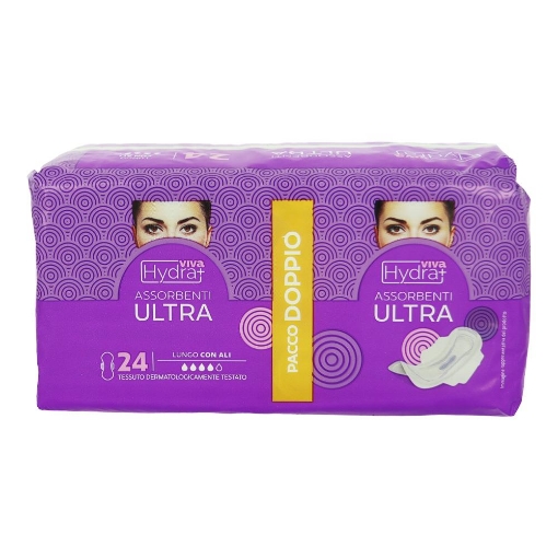 HYDRA VIVA+ ASSORBENTI ULTRA LUNGO CON ALI 24PZ