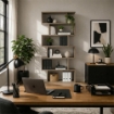 LIBRERIA ALANA CON 6 RIPIANI SFALSATI IN DESIGN MODERNO - COLORE NATURALE EFFETTO LEGNO