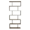 LIBRERIA ALANA CON 6 RIPIANI SFALSATI IN DESIGN MODERNO - COLORE NATURALE EFFETTO LEGNO