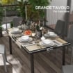Tavolo da Giardino e da Pranzo Esterno, Piano Effetto Legno, 145x85 cm