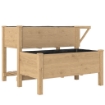 LETTO PER ORTO RIALZATO A 2 LIVELLI CON RIPIANI IN LEGNO, 119.5X102X76.5CM, MARRONE