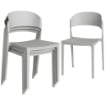 SET 4 SEDIE GIARDINO , IMPILABILI, STRUTTURA PP ADATTE PER TUTTE LE STAGIONI