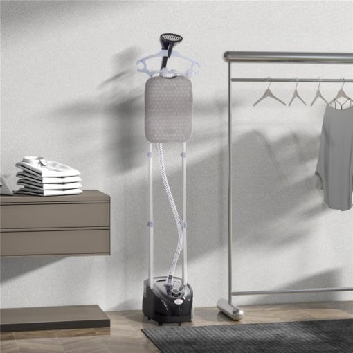 STIRATRICE A VAPORE FERRO DA STIRO VERTICALE 1950W, 35X25X23CM, BIANCO