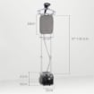 STIRATRICE A VAPORE FERRO DA STIRO VERTICALE 1950W, 35X25X23CM, BIANCO
