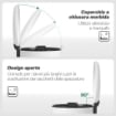 Bidone Immondizia Cestino Rifiuti a Pedale 30L 36x30x63.5cm Bianco Crema