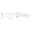 STENDIBIANCHERIA A PARETE RETRATTILE PER INTERNI ED ESTERNI, 63.5X60X20 CM, BIANCO