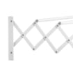 STENDIBIANCHERIA A PARETE RETRATTILE PER INTERNI ED ESTERNI, 63.5X60X20 CM, BIANCO