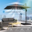 OMBRELLONE DA GIARDINO A MANOVELLA 2.4X2.4M CON BASE RIEMPIBILE E GIREVOLE, GRIGIO SCURO